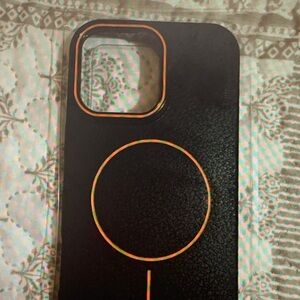 Stylish Black and Orange Phone Case